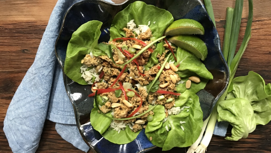 Thai Sai Ua Lettuce Wraps