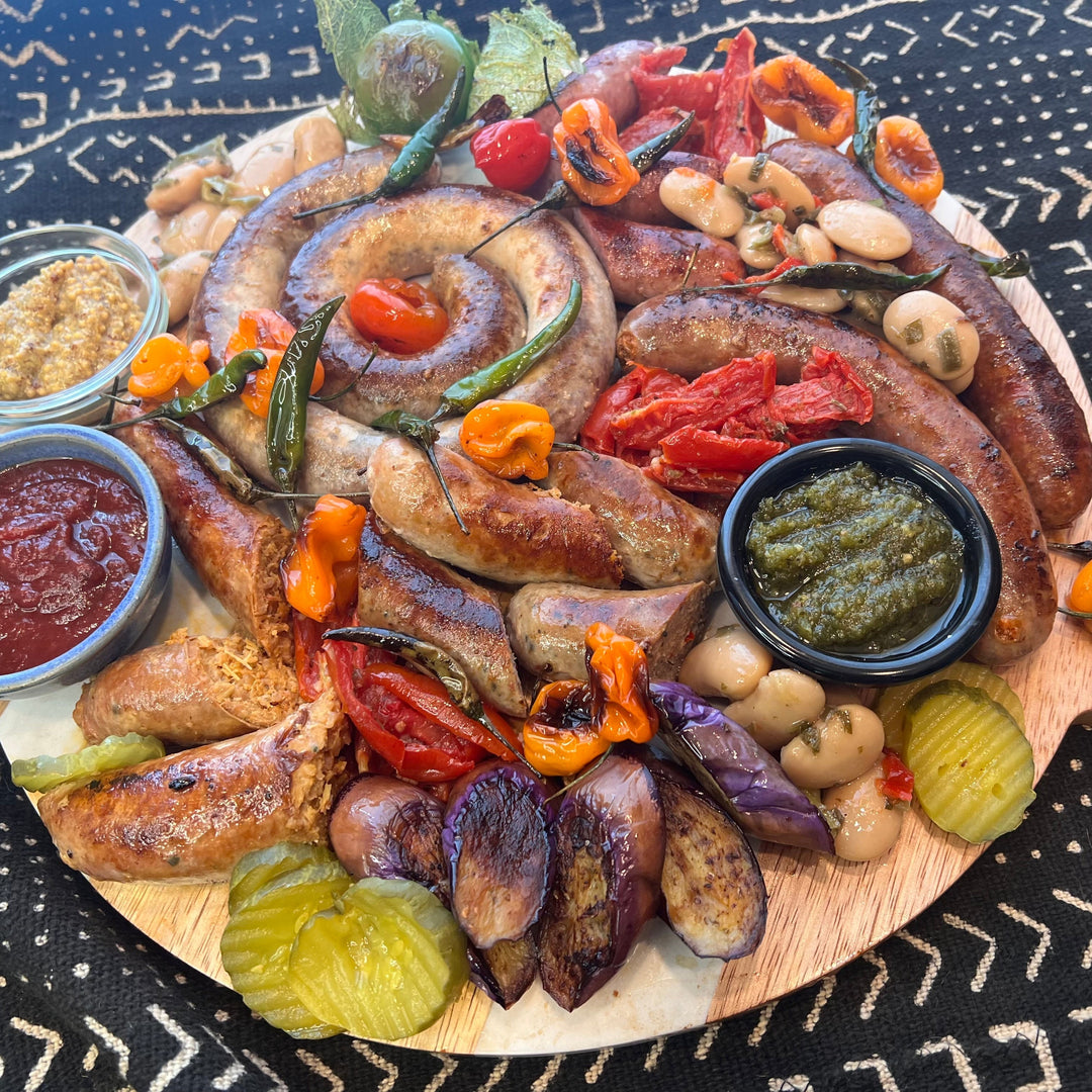 Sausage board with bold, gourmet sausage flavor