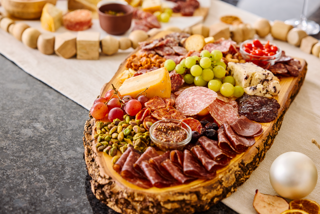 Foris Meats charcuterie board with gourmet salami and cured meats from local farmers