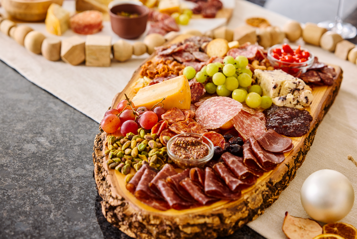 Foris Meats charcuterie board with gourmet salami and cured meats from local farmers