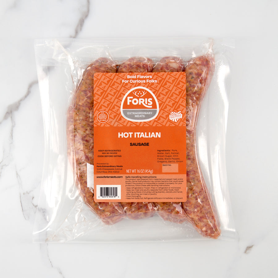 Foris Meats Hot Italian Gourmet Sausage